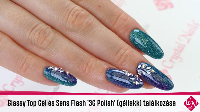 Sens '3G Polish' (géllakk) Flash és Glassy Top Gel