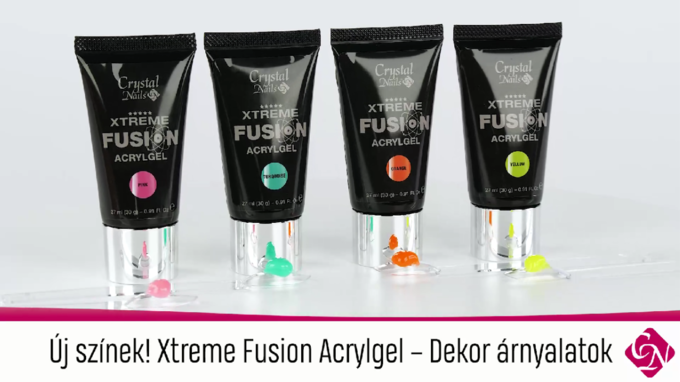 Új színek! Xtreme Fusion Acrylgel – Dekor árnyalatok
