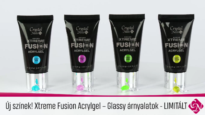 Új színek! Xtreme Fusion Acrylgel – Glassy árnyalatok - LIMITÁLT