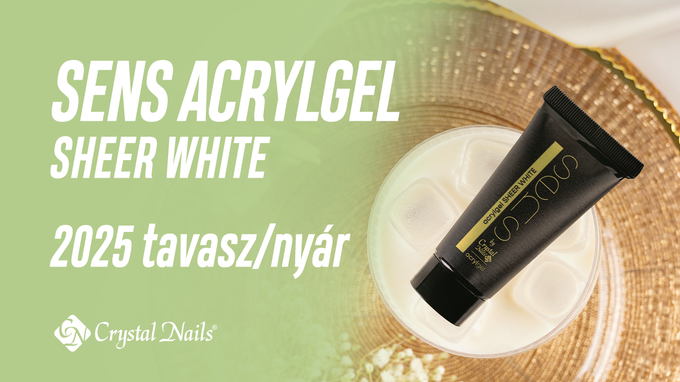 Új szín! SENS AcrylGel - SHEER WHITE