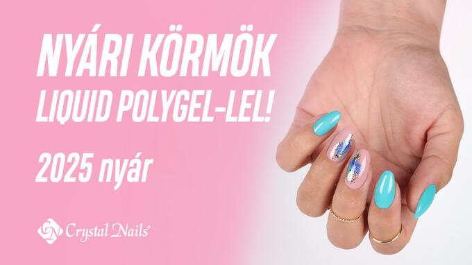Nyári körmök Liquid Fusion Liquid Polygel alapon